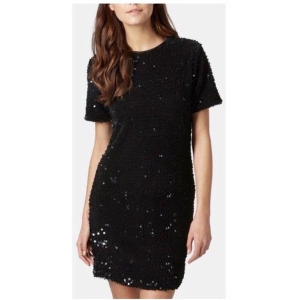 Topshop Velvet Sequin Minidress